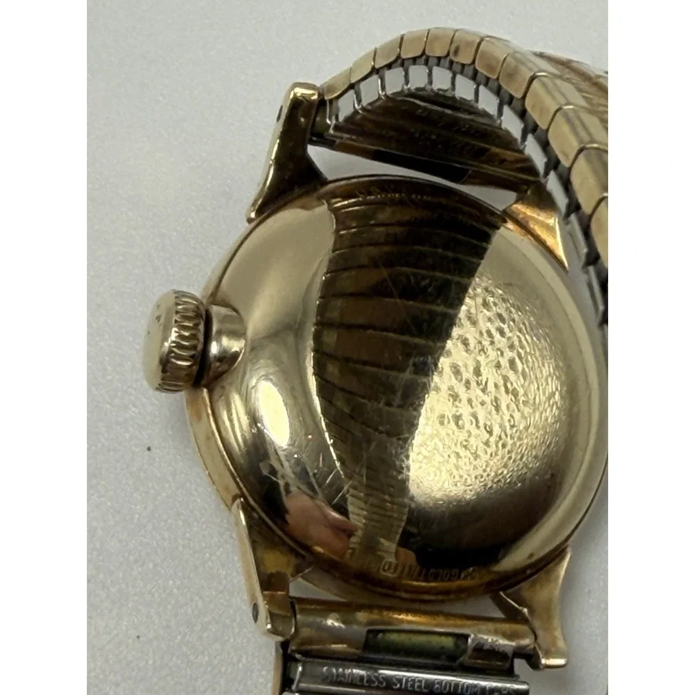 Hamilton CLD Working Mens Gold Plated Manual Wind Watch‎ 29MM 6.25